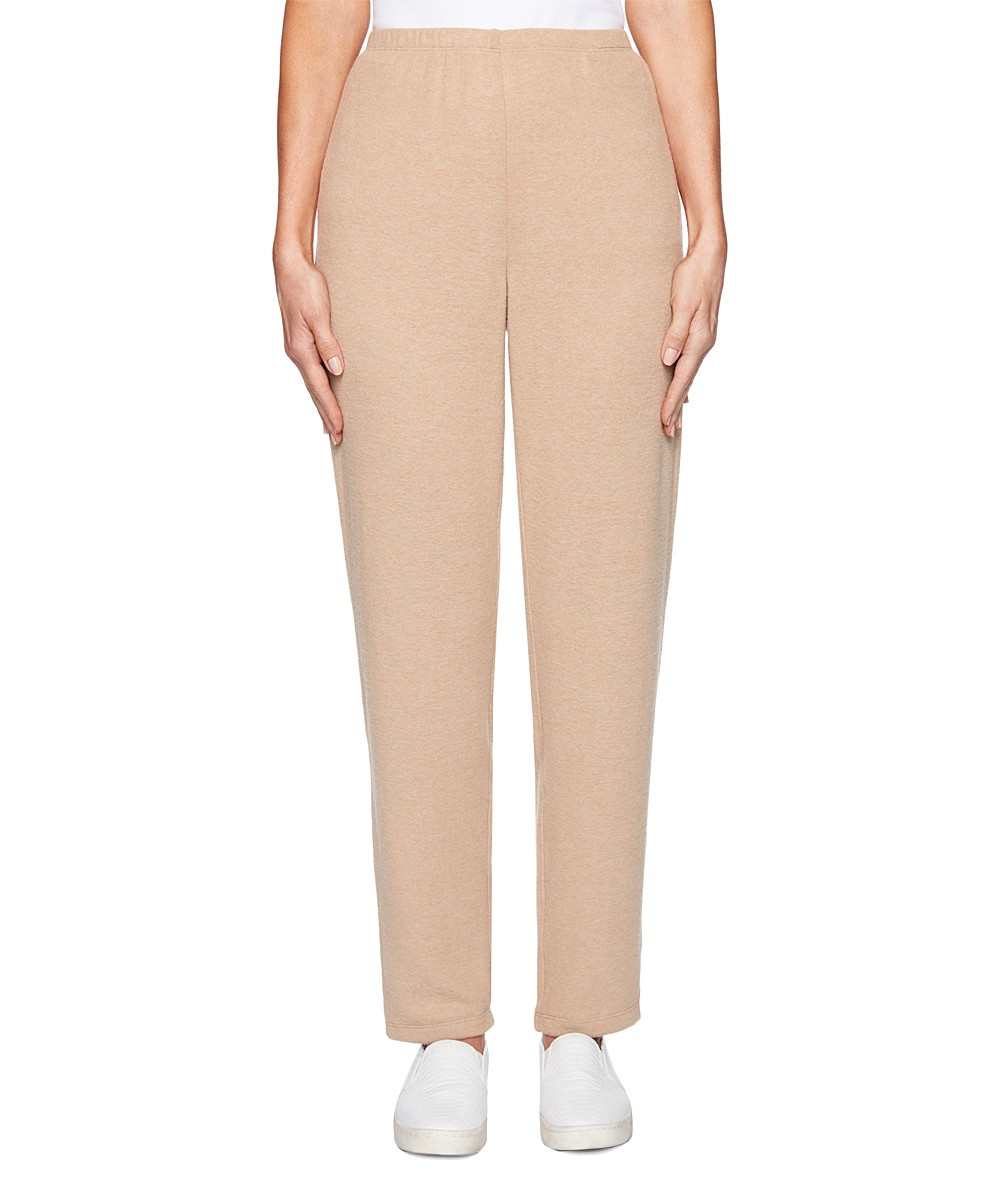 Ruby Rd. Women's Dress Pants CAMEL - Camel Lounge Pants | Zulily