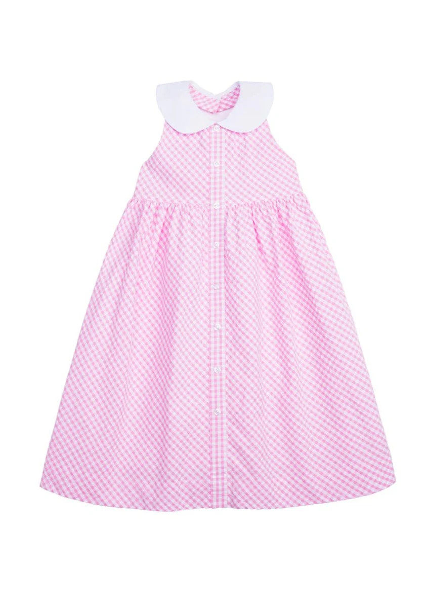 Betty Halter Dress - Preppy Pink | Little English