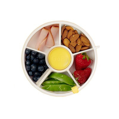 GoBe Kids' Small Snack Spinner Flip Bundle with Sticker Sheet and Hand Strap Baby Food Storage - Lemon Yellow - 11oz | Target