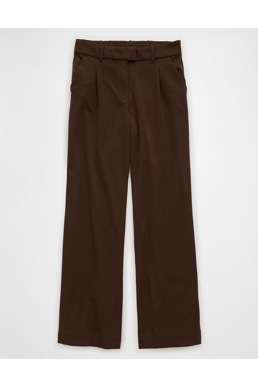 AE Stretch Poppy Trouser Women's Chocolate 18 Regular | American Eagle Outfitters (US & CA)