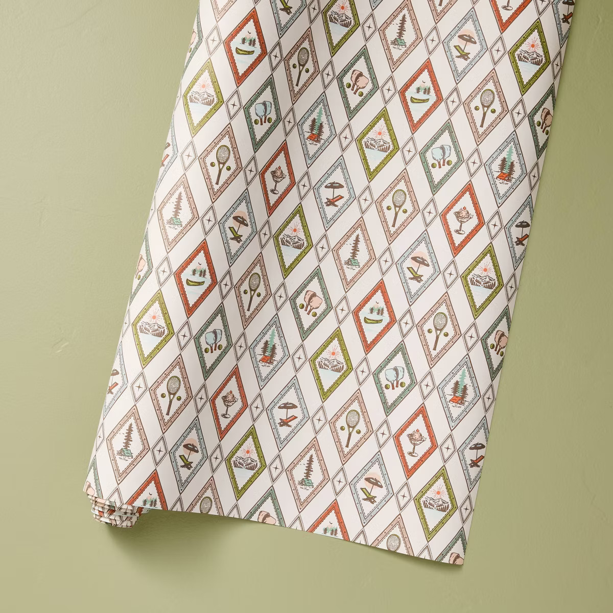 Assorted Seasonal Pattern Gift Wrap 30sq ft - Hearth & Hand™ with Magnolia | Target