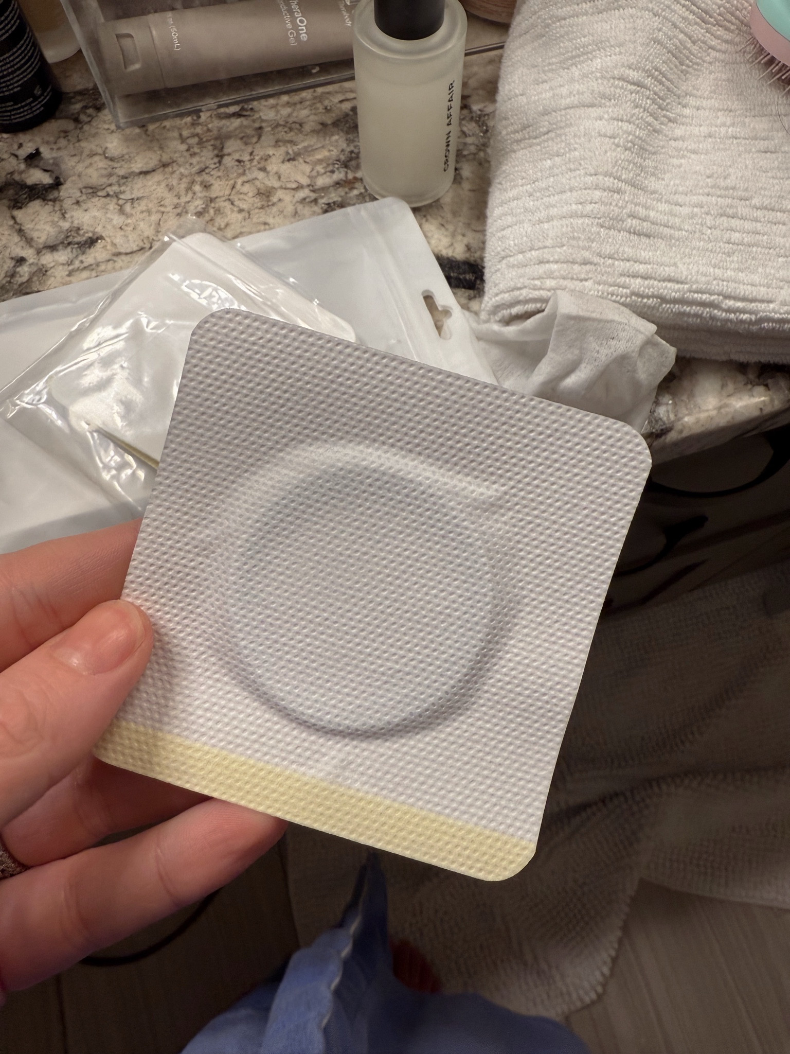 Castor oil patch. I linked my fav oil below. Glass bottles only. 

#LTKActive #LTKFindsUnder50 #LTKFitness