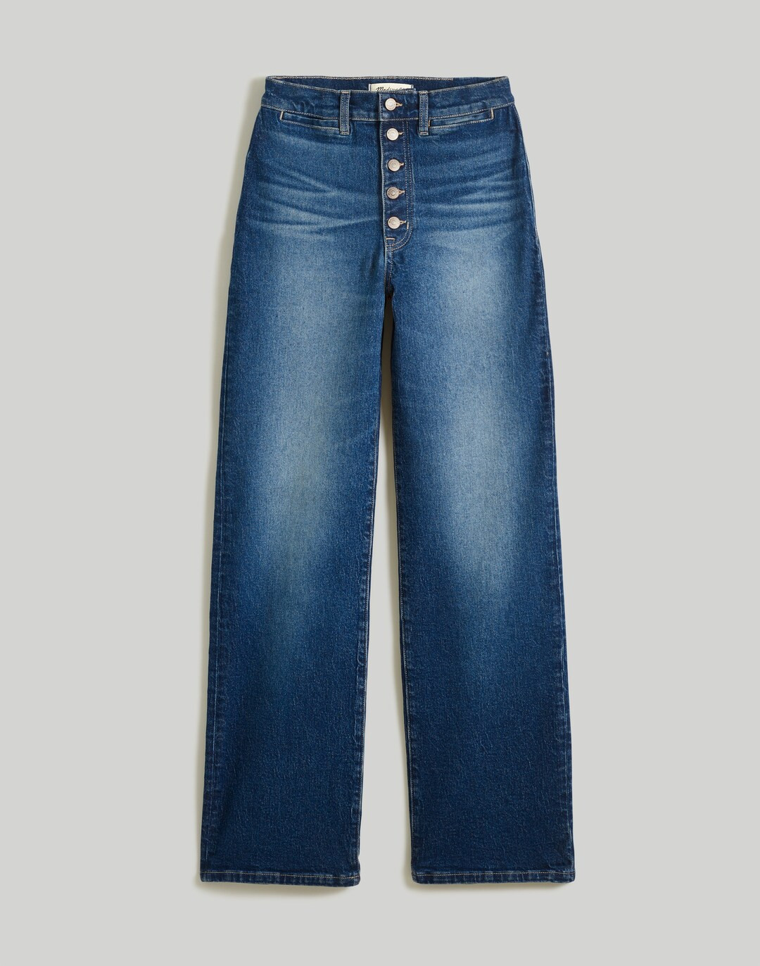 The Perfect Vintage Wide-Leg Jean in Clemens Wash: Button-Front Edition | Madewell