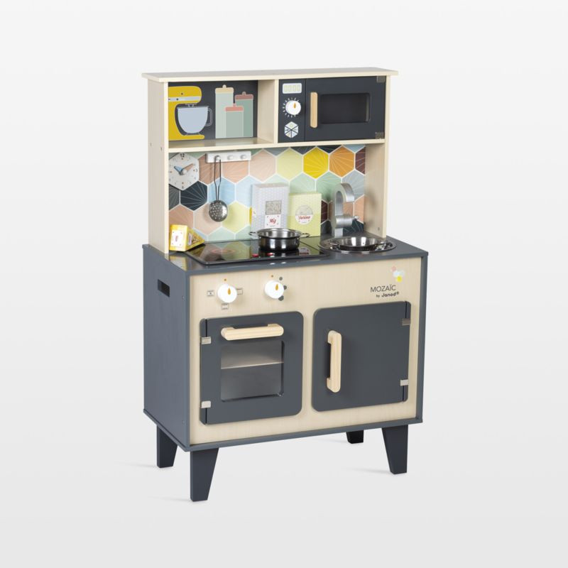 Janod Mozaic Big Cooker Kids Wooden Play Kitchen | Crate & Kids | Crate & Barrel