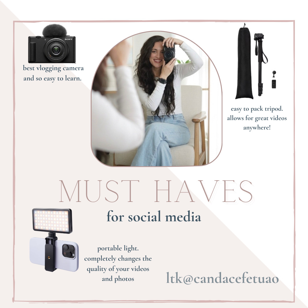 Whether you want to start content creation or get into social media management, these are three items that make my content better and my life easier 

 #LTKdayinmylife #LTKgrwm #LTKBeauty
