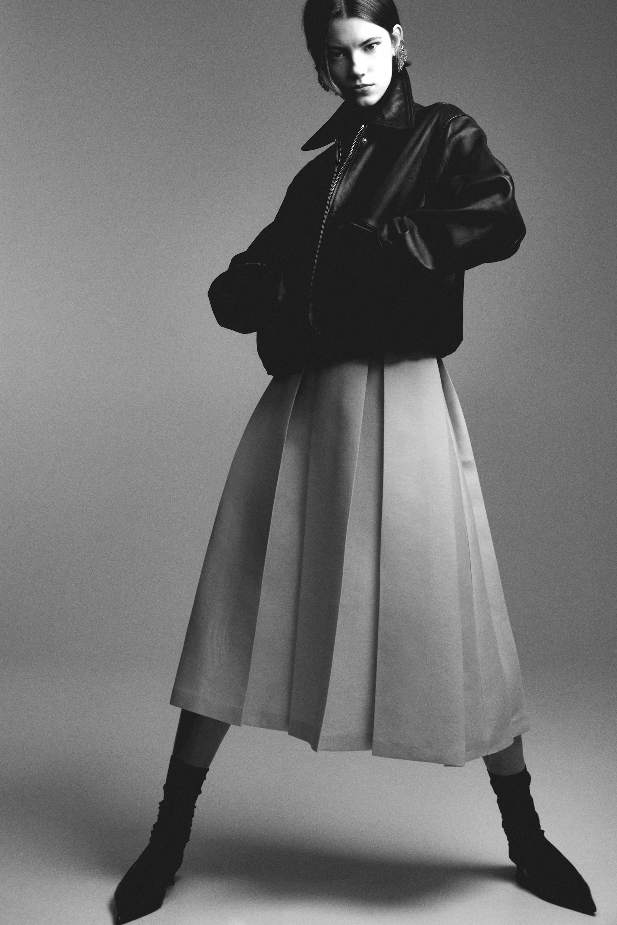 Pleated Midi Skirt | H&M (US + CA)