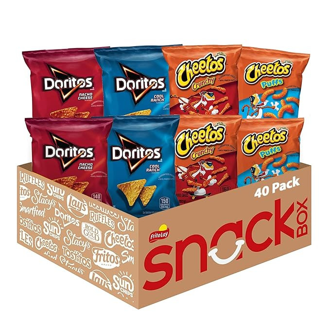 Frito-Lay Doritos & Cheetos Mix (40 Count) Variety Pack | Amazon (US)