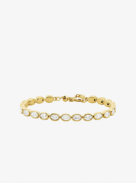 Precious Metal-Plated Cubic Zirconia Tennis Bracelet | Michael Kors US