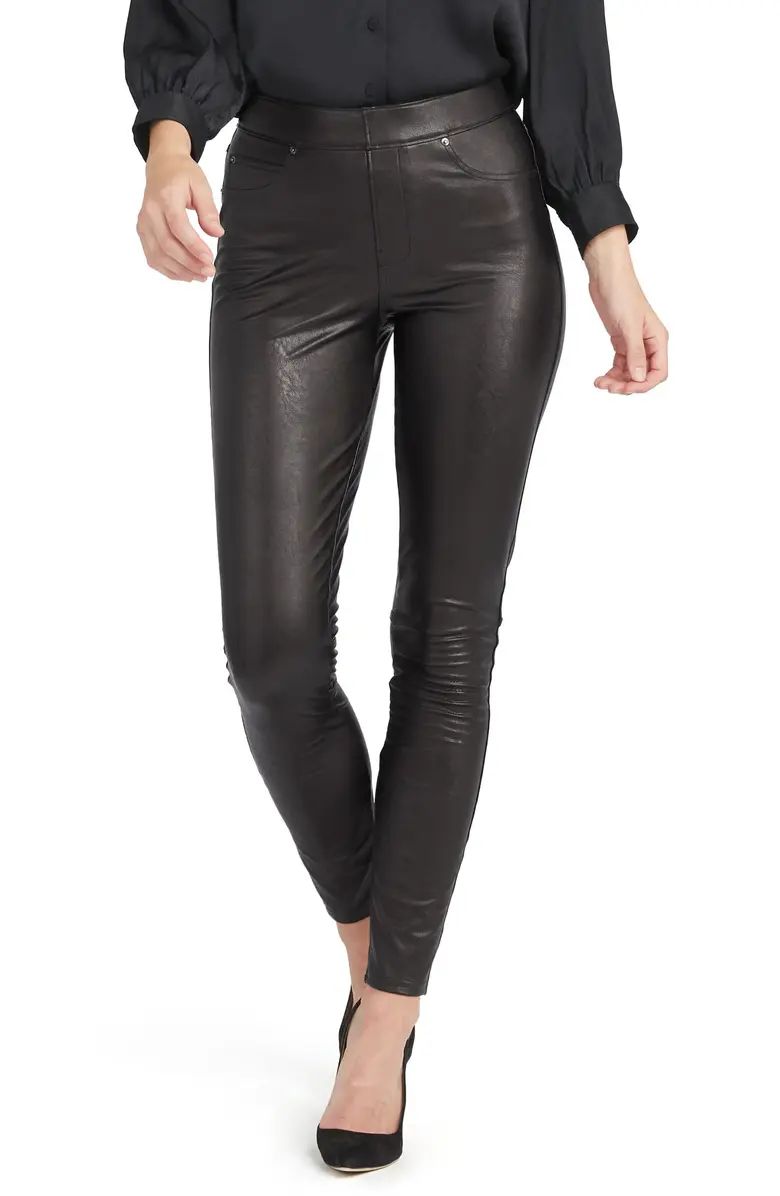 SPANX® Faux Leather-Like Ankle Skinny Pants | Nordstrom | Nordstrom