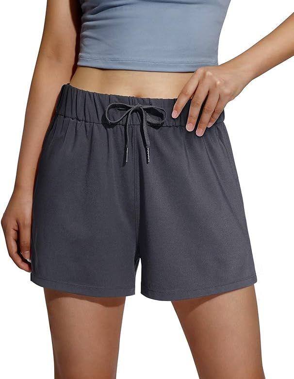 Promover Womens Workout Hiking Shorts Comfy 2.75" Athletic Running Lounge Shorts with Pockets UPF... | Amazon (US)