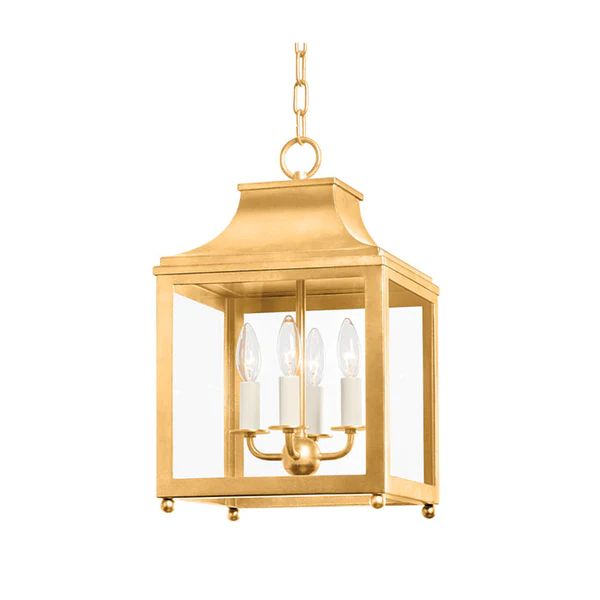 Jennings Small Lantern in Gold Leaf | Caitlin Wilson Design