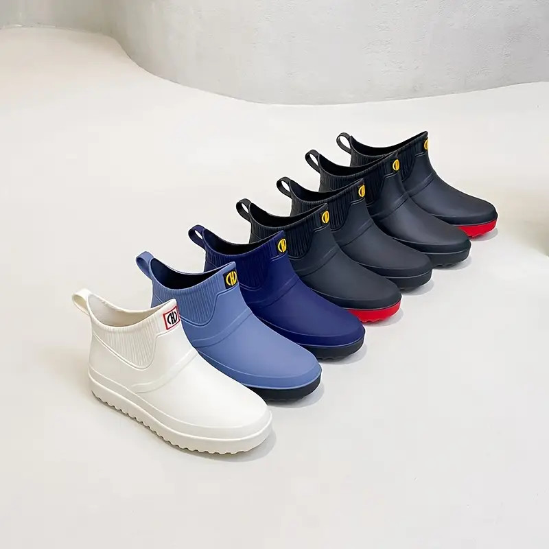 Women's Solid Color Slip Short Boots Waterproof Non slip - Temu | Temu Affiliate Program