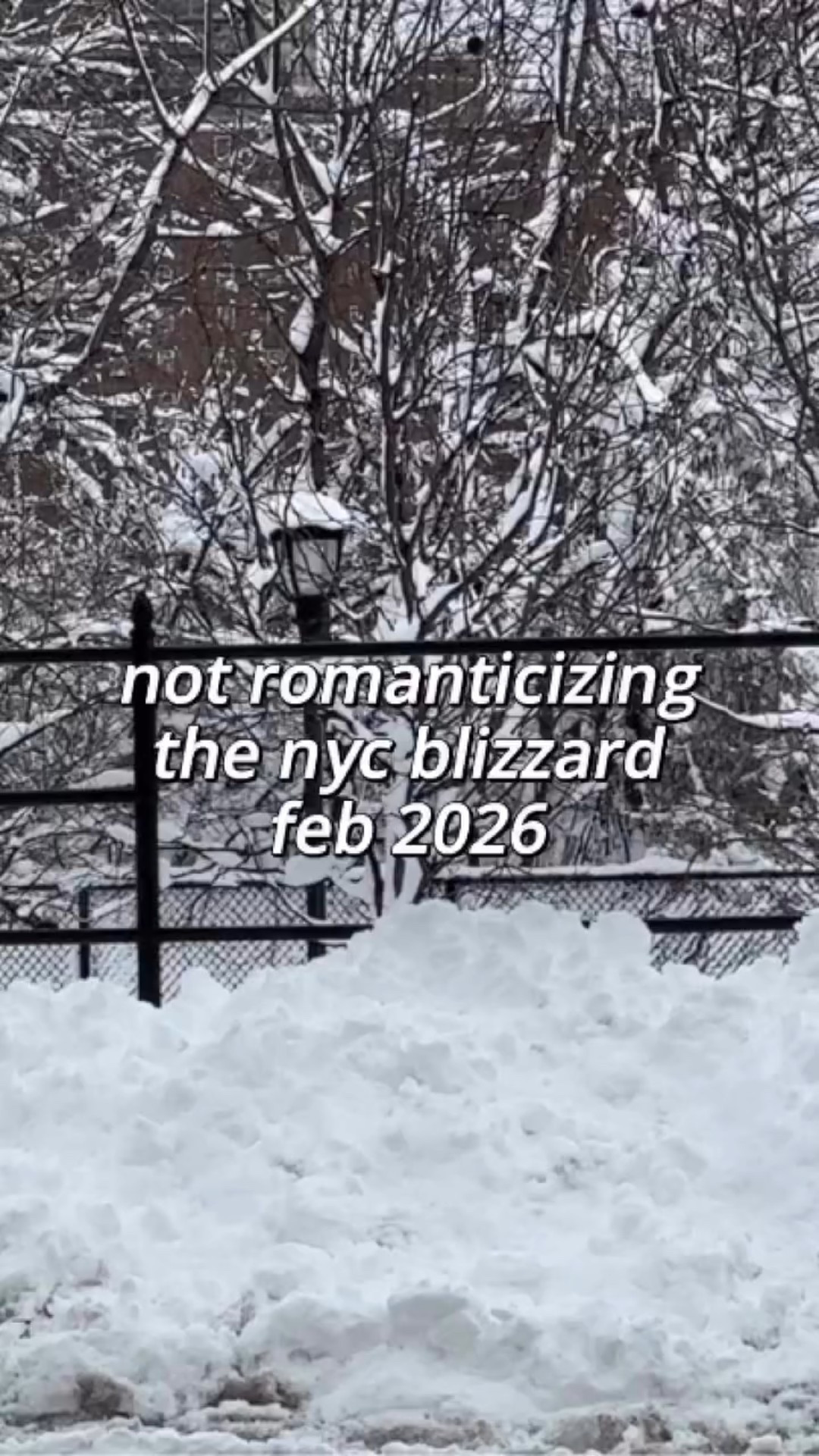 Let’s not romanticize the blizzard 😅. I do prefer the cold to the hellscape of July, but I just don’t want it to be so slushy. We got 20+ inches. 
#nycblizzard #nycwinter #nyclifestyle #blizzard2026 #newyorkcity #nycreallife #nyclife #nycvlogger

#LTKdayinmylife #LTKvlog #LTKstorytime