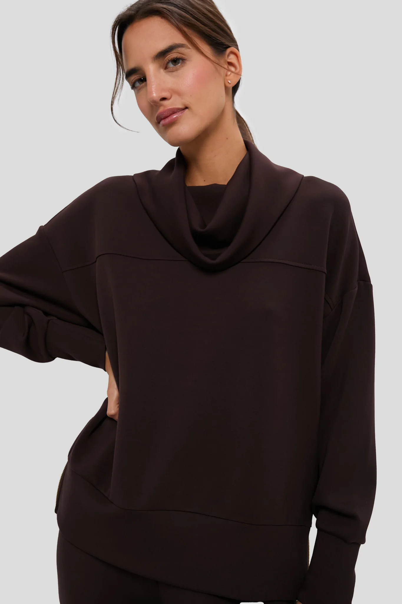 Coffee Bean Priya Longline Sweat | Tuckernuck (US)