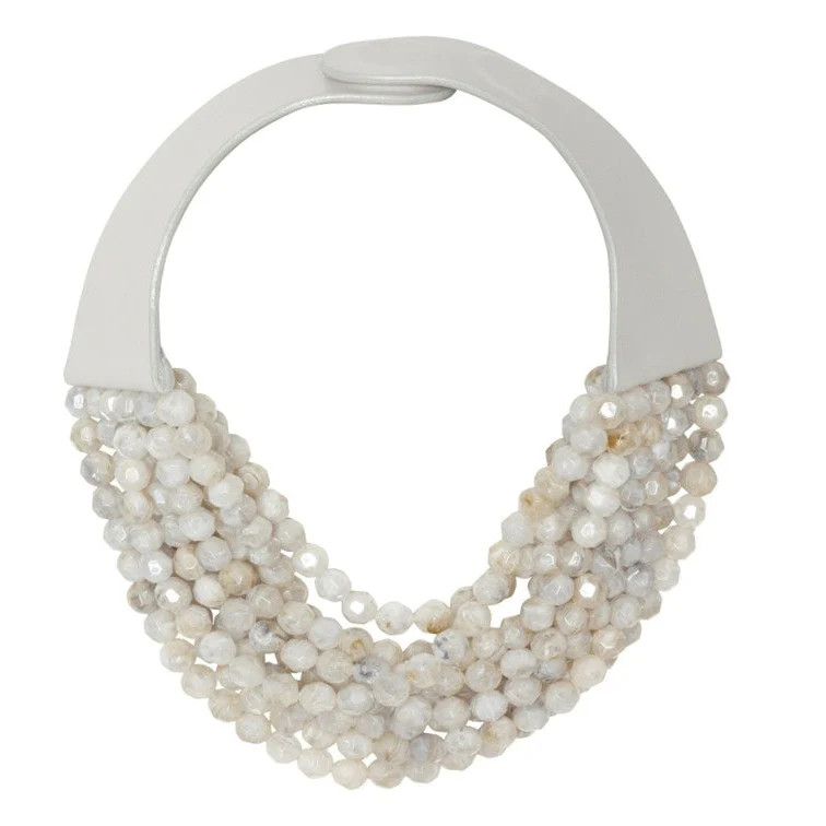 Medium Bella Marble Stone Necklace | Fairchild Baldwin
