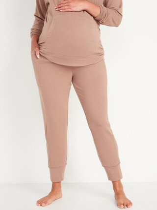 Maternity Rollover-Waist French Terry Live-In Jogger Sweatpants | Old Navy (US)