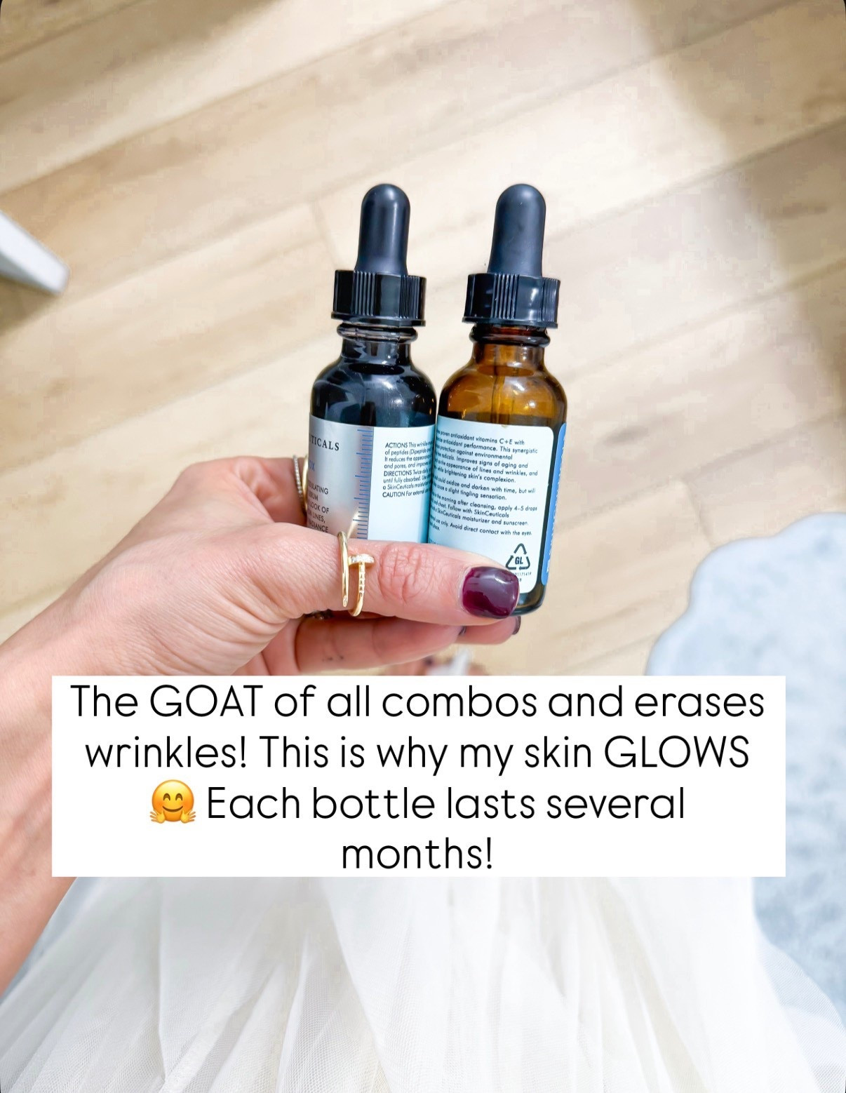 Anti-aging hacks I’m doing to prep for my 40s! Wrinkle eraser peptide serum and the best vitamin C! I use these in the morning (4-5 drops on my face). Can use p-tiox at night too!

#LTKBeauty #LTKmorningroutine #LTKselfcare