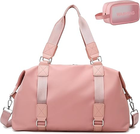 Travel Duffle Bag,Gym Bag for Women Weekender Carry on Overnight Bag Personal Item Bags Yoga Tote... | Amazon (US)