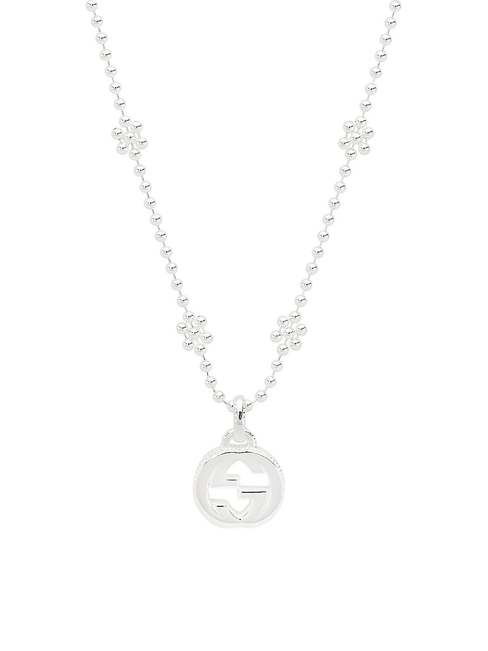 Women's Sterling Silver Interocking G Logo Pendant Necklace - Silver | Saks Fifth Avenue