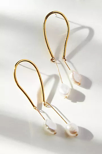 Horseshoe Pearl Drop Earrings | Anthropologie (US)