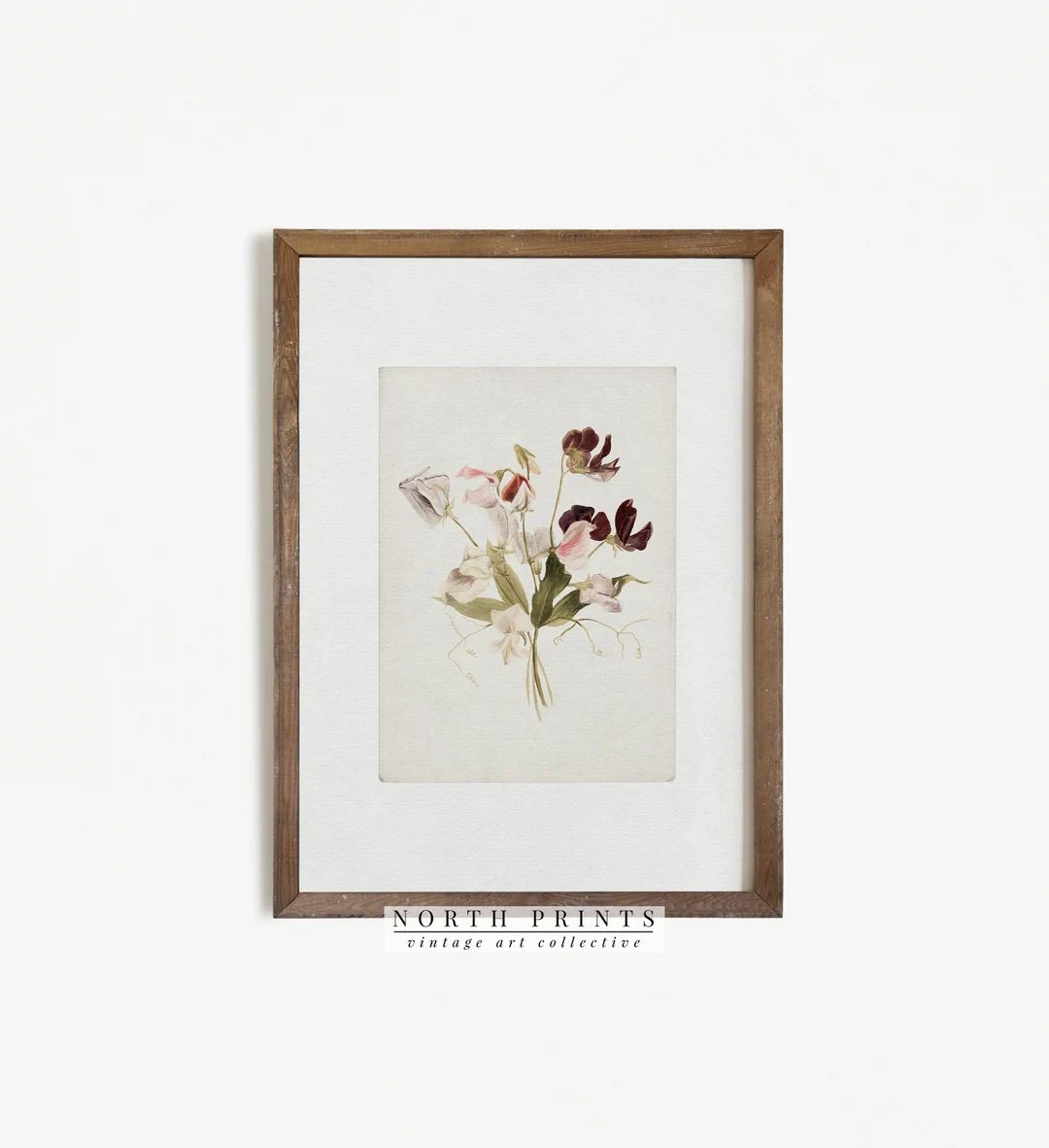 Botanical Vintage Print | Antique Flower Watercolor Farmhouse PRINTABLE #405 | Etsy (CAD)