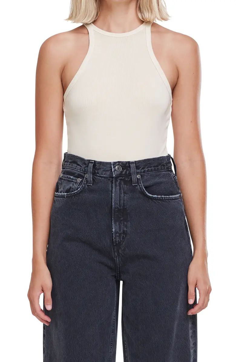 Rianne Ribbed Racerback Tank Bodysuit | Nordstrom