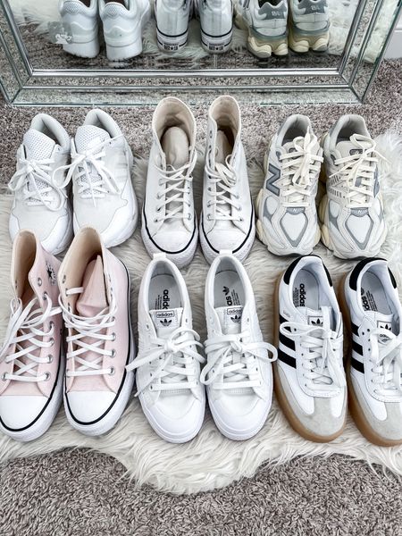 Sneaker line up 🫶🏼 




Spring shoes, spring sneakers, adidas, adidas sambaes, neutral sneakers, white sneakers, converse sneakers, platform sneakers, new balance 

#LTKstyletip #LTKfindsunder100 #LTKshoecrush