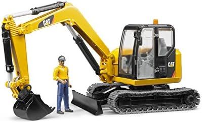 Bruder 02467 Cat Mini Excavator with a Worker | Amazon (US)