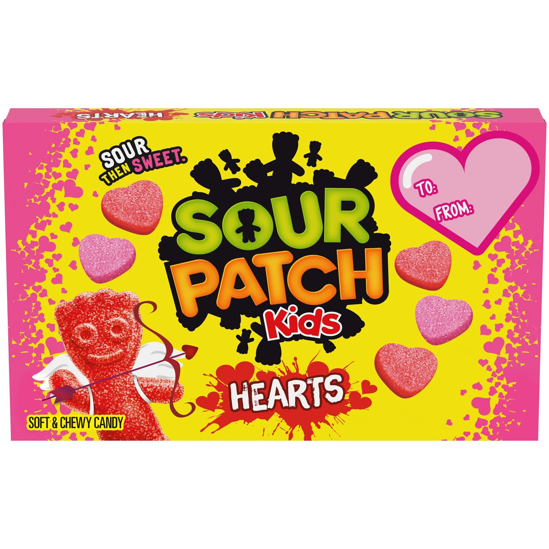 SOUR PATCH KIDS Soft & Chewy Valentines Day Candy Hearts, 3.1 oz | Walmart (US)