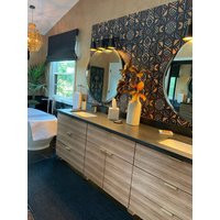 Zebrawood Veneer Bathroom Vanity Modern Style | Etsy (US)