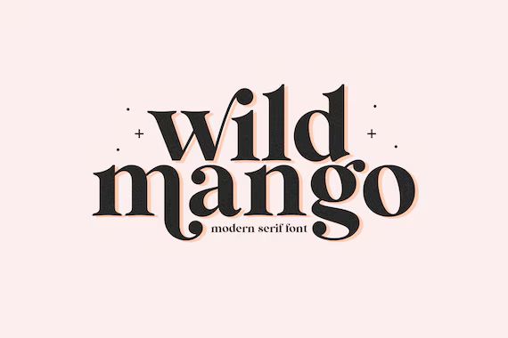 Wild Mango Font  Serif Font Modern Font Boho Font Branding | Etsy | Etsy (US)