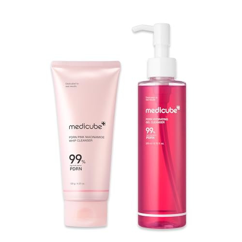medicube Pink Cleanse & Glow Duo: PDRN Marshmallow Whip Cleanser and PDRN Jelly to Foam Cleanser | Daily Facial Wash for All Skin Types | For Clear Smooth Skin | Korean Skincare | Amazon (US)