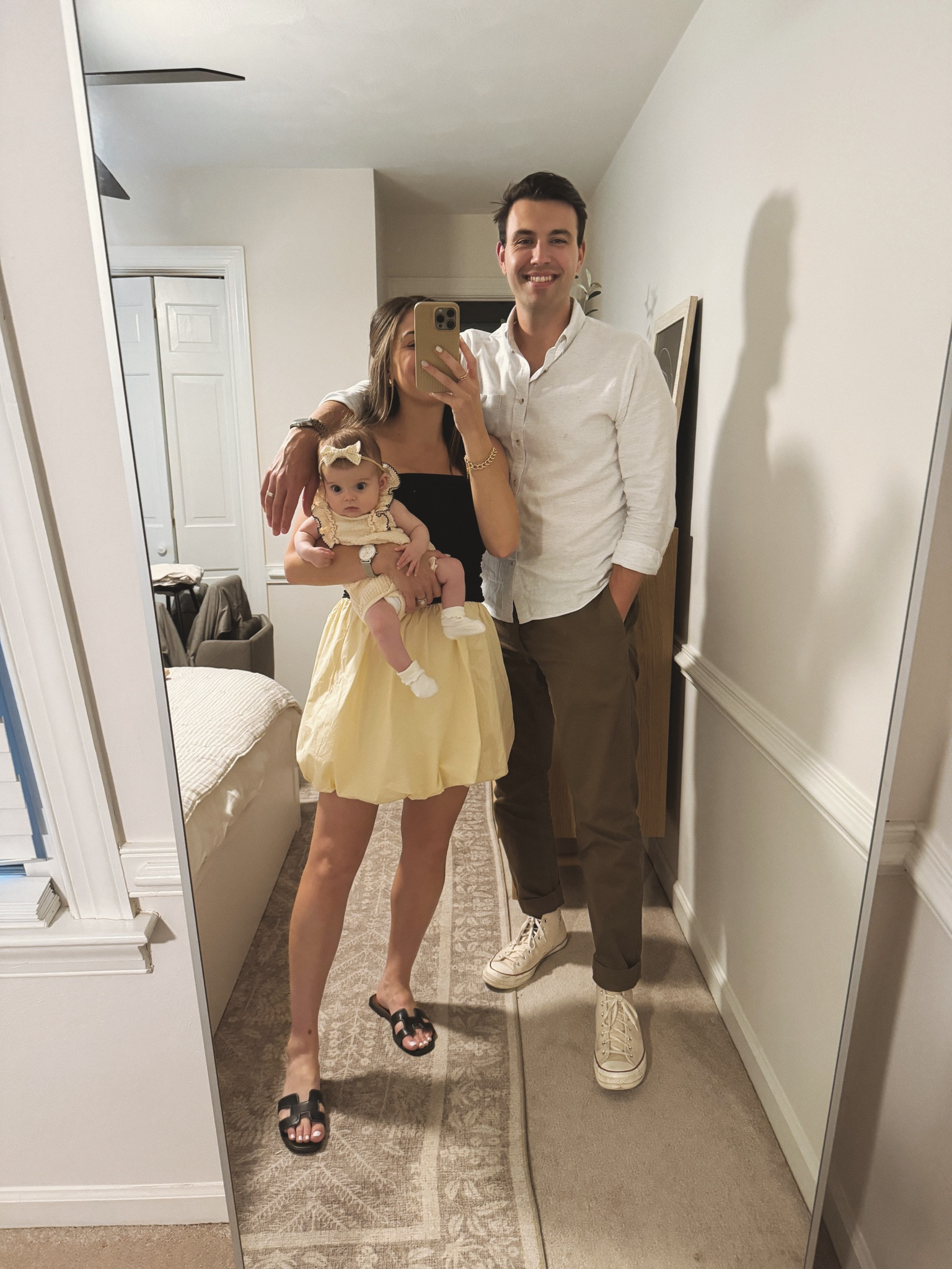 anniversary dinner with our little baby - wearing the amazon version of this dress (size small) and it’s good! linked similar options & accessories. 💛🍋