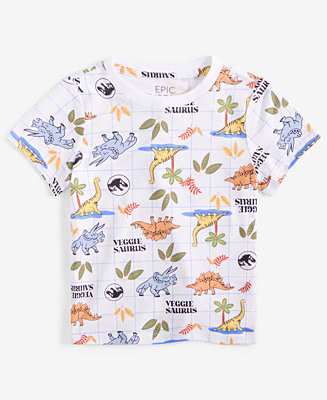 Toddler Boys Jurassic-Print Short-Sleeve T-Shirt, Exclusively at Macy's | Macy's
