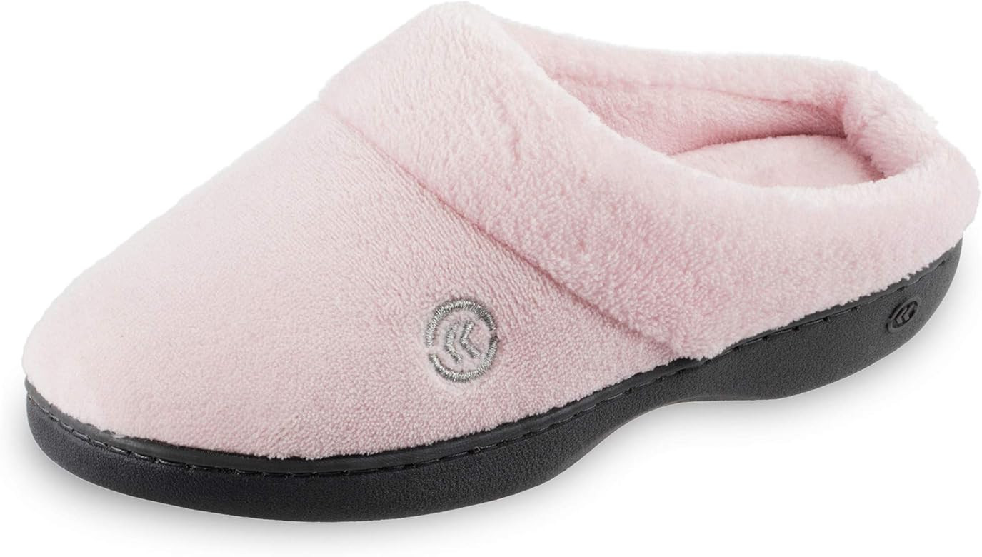 isotoner Women's Cozy Terry Hoodback Clog Slipper with Soft Memory Foam, Comfort Arch Support, an... | Amazon (US)