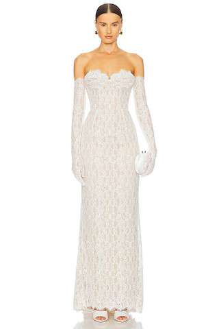 Bronx and Banco Kiera Gown in White from Revolve.com | Revolve Clothing (Global)