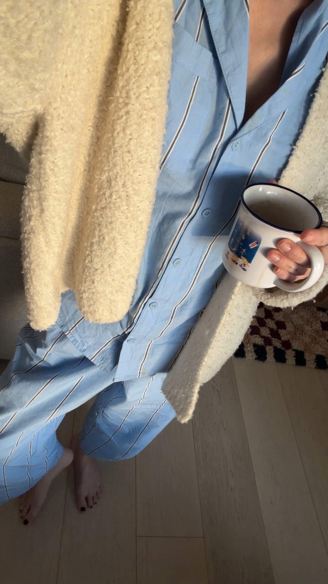 spring pajamas, old navy pajamas, knit cardigan, cozy cardigan, poplin pajamas 

#LTKmorningroutine