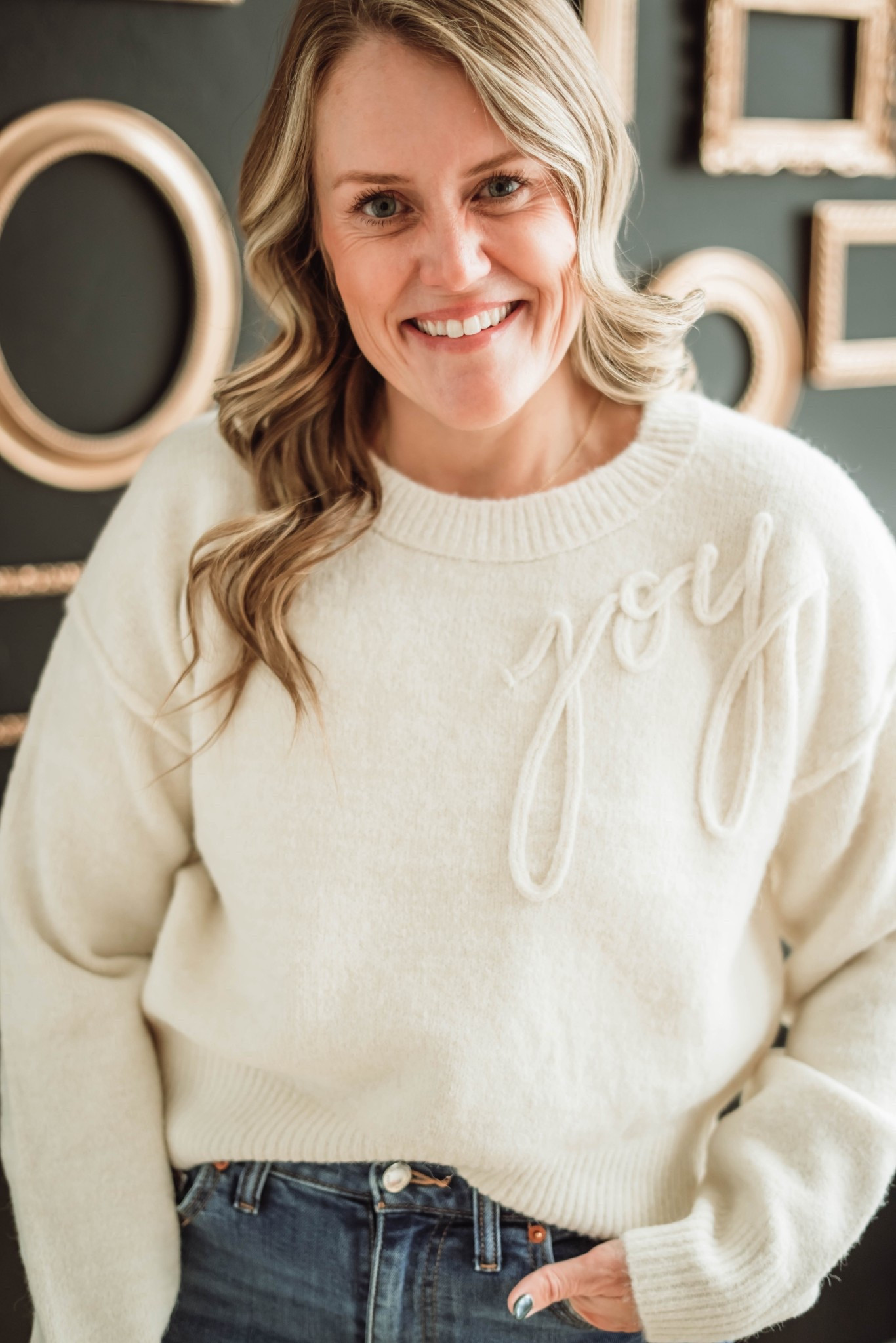 The prettiest cream sweater is now on sale! 

#LTKootd #LTKmomlife #LTKgrwm