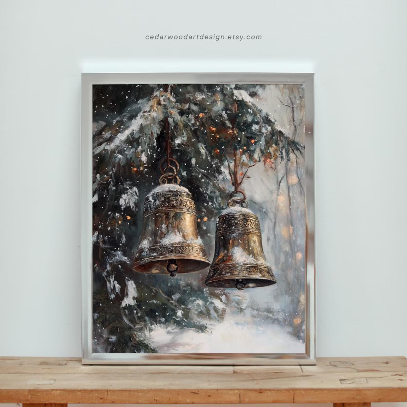 Vintage Christmas Jingle Bells Christmas Print Christmas Brass Bells Christmas Printable Holiday ... | Etsy (US)