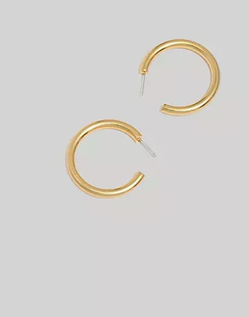 Chunky Medium Hoop Earrings | Madewell