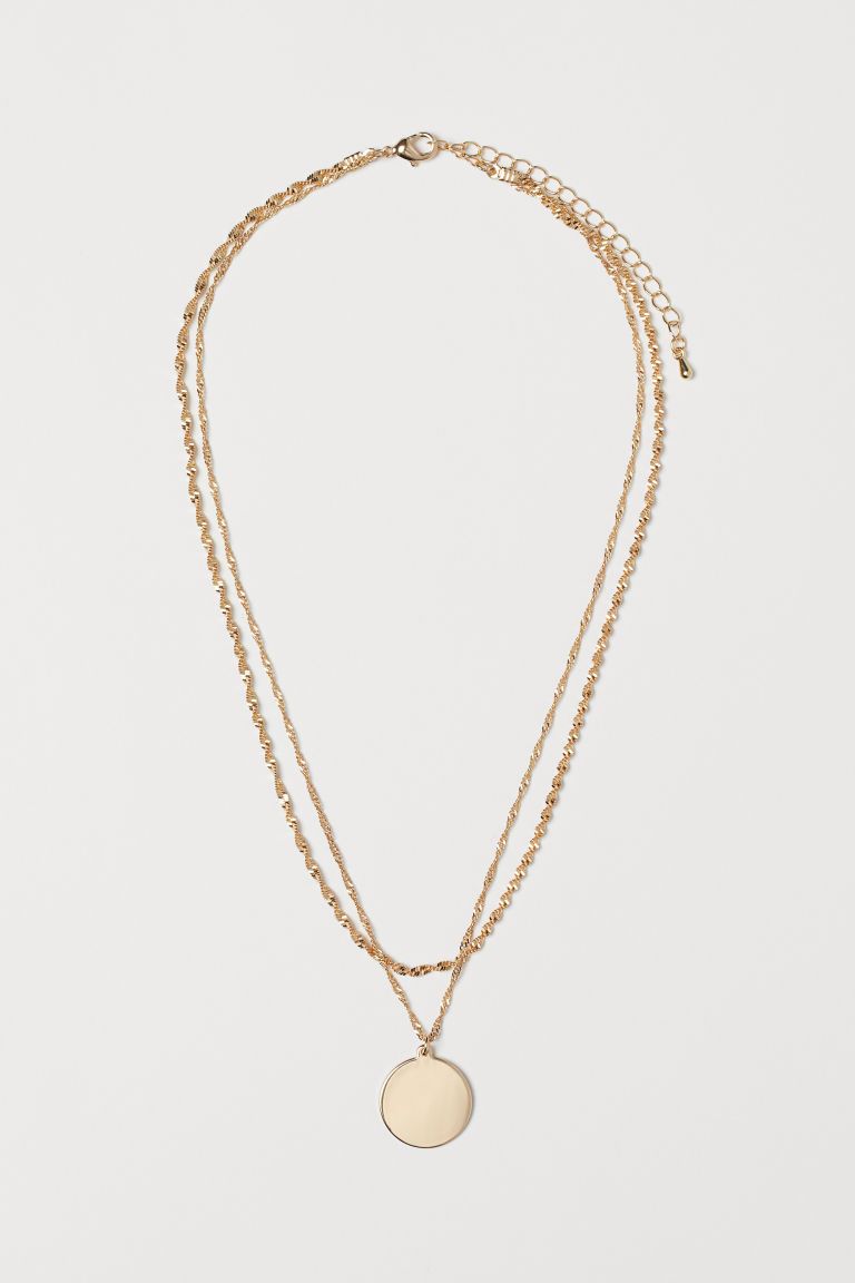 Zweireihige Halskette - Goldfarben - Ladies | H&M DE | H&M (DE, AT, CH, NL, FI)