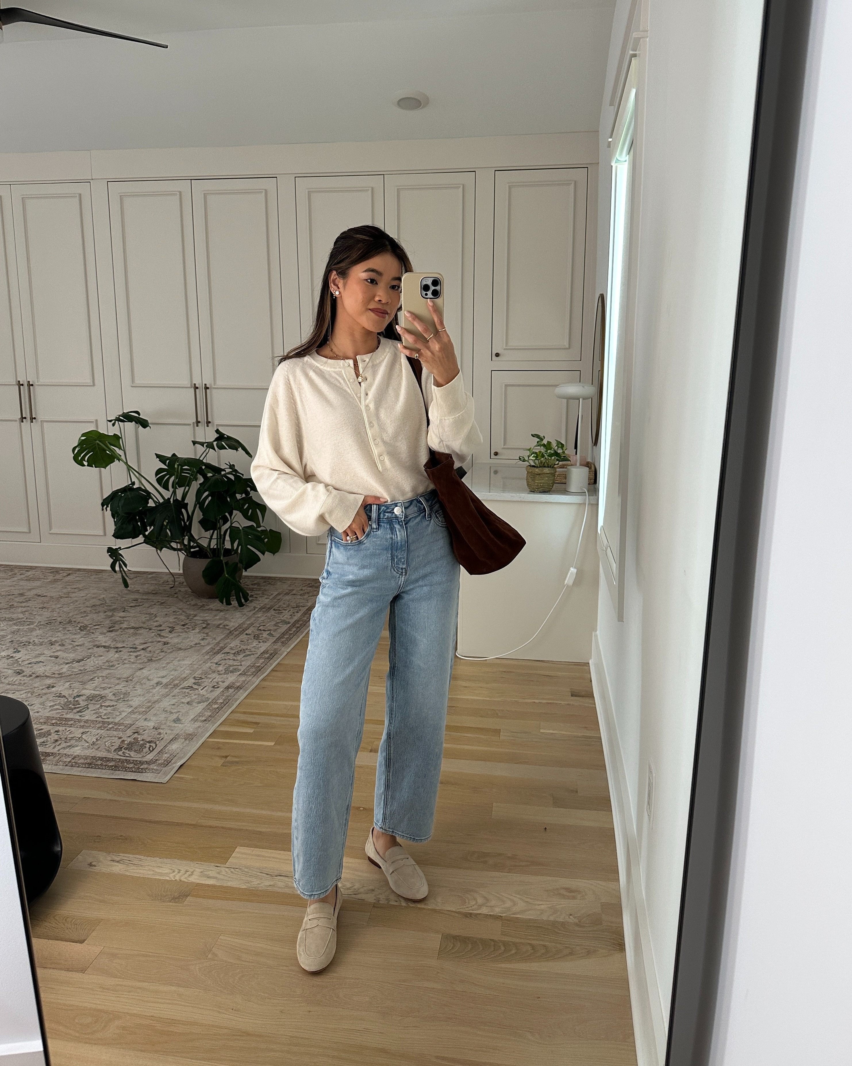 I love this @Quince top for fall!

Sizing info:
-Intro top Quince Mongolian Cashmere Dolman Sleeve Henley Sweater (Size XS in Ivory) 
-Quince Bella Stretch Barrel Jeans (Size 24 short in Cool Blue)

petite fashion, get dressed with me, outfit inspiration, ootd, nashville outfit, Nashville influencer, petite style, vacation style, casual outfits, mom style, petite pants, fall outfits, fall outfit info, fall pants, fall outfit idea, fall top, fall sweater, fall shoes, quince, summer top, fall sweater, jeans, petite jeans, light wash jeans, denim, quince jeans,

#LTKootd #LTKSeasonal #LTKPetite