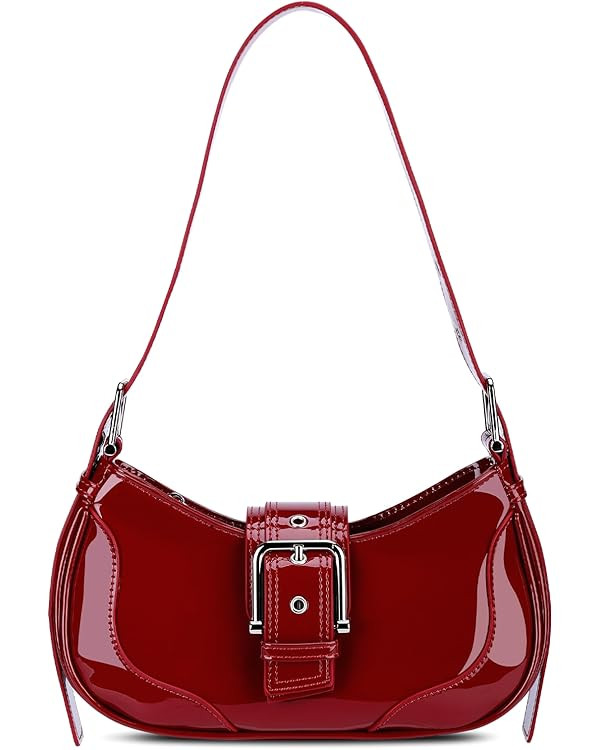 Shoulder Bags Y2k Purse for Women, Top Handle Purses Buckle Punk Hobo Clutch Crossbody Bag Trendy... | Amazon (US)