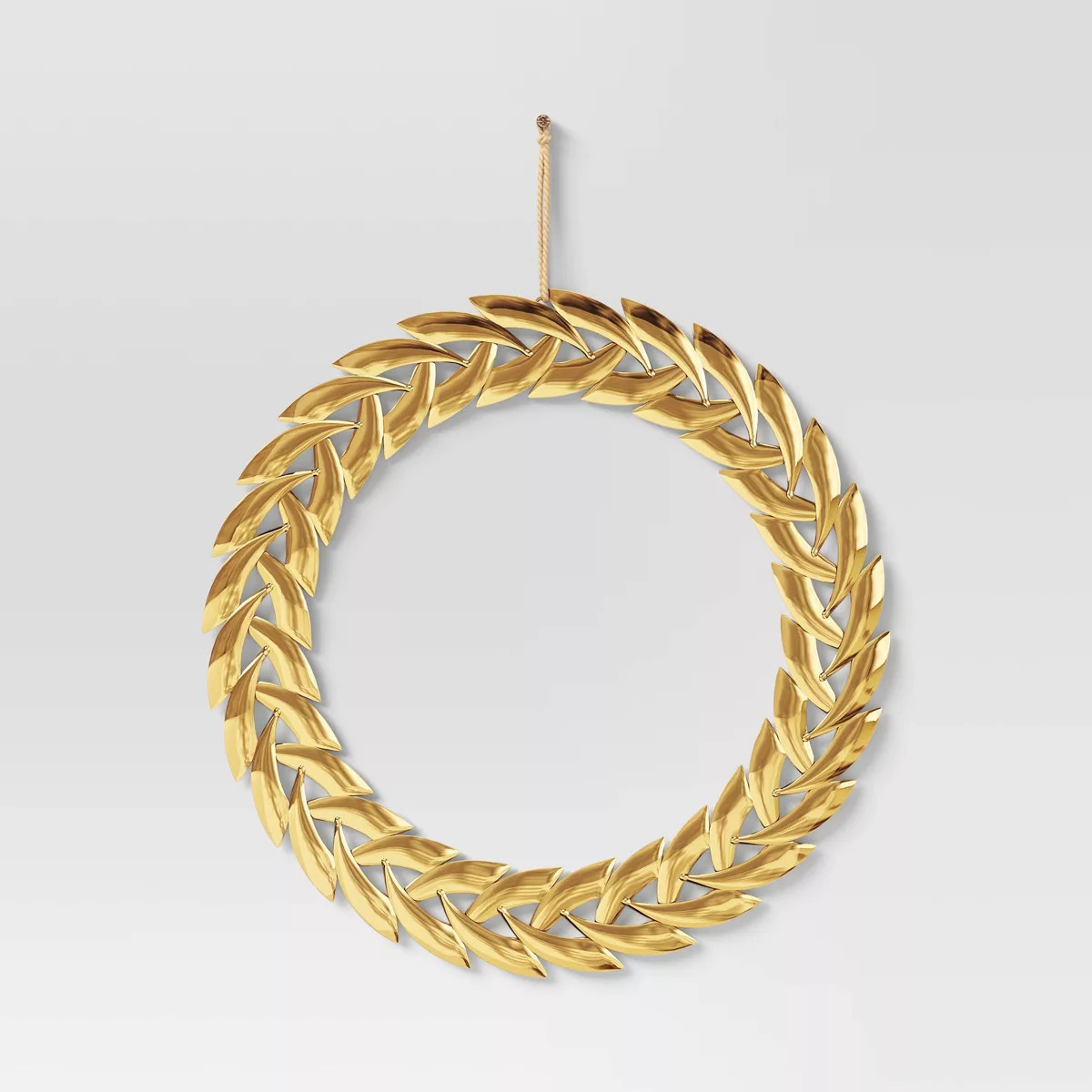 Metal Christmas Wreath Wall Décor Gold - Wondershop™ | Target