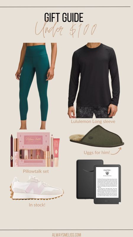 Rounding up a few favorite items that would make a great gift this season, all under $100! I love the Lululemon leggings and the men Ugg slippers!

Gifts under $100
Gifts for her/him
Gift ideas

#LTKGiftGuide #LTKHoliday #LTKfindsunder100