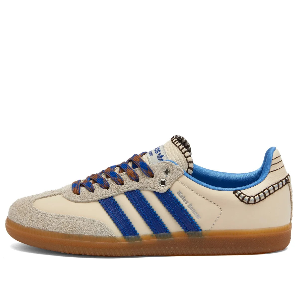 Adidas X Wales Bonner Samba Sneakers in Cream/Blue, Size UK 6 | END. Clothing