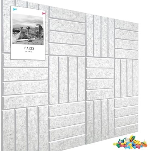 Large Cork Board Alternative 48" X 36" Bulletin Board - 12 Pack Removable Felt Wall Tiles, Cork W... | Amazon (CA)