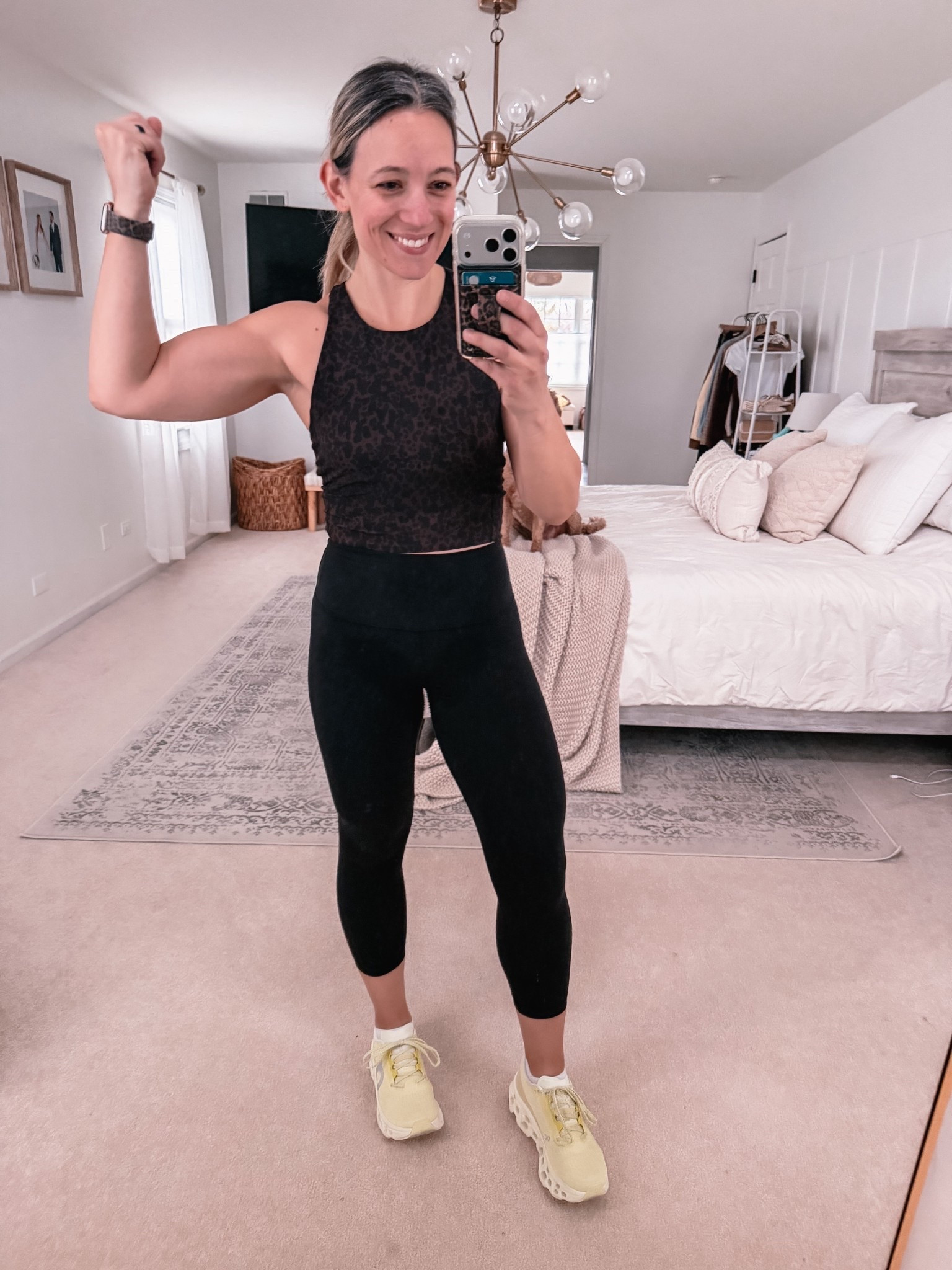 New workout gear. Spring shoes. Yellow shoes. Leopard athletic top  

#LTKActive #LTKmorningroutine #LTKfitnessgoals