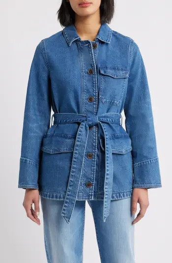 Belted Denim Chore Jacket | Nordstrom