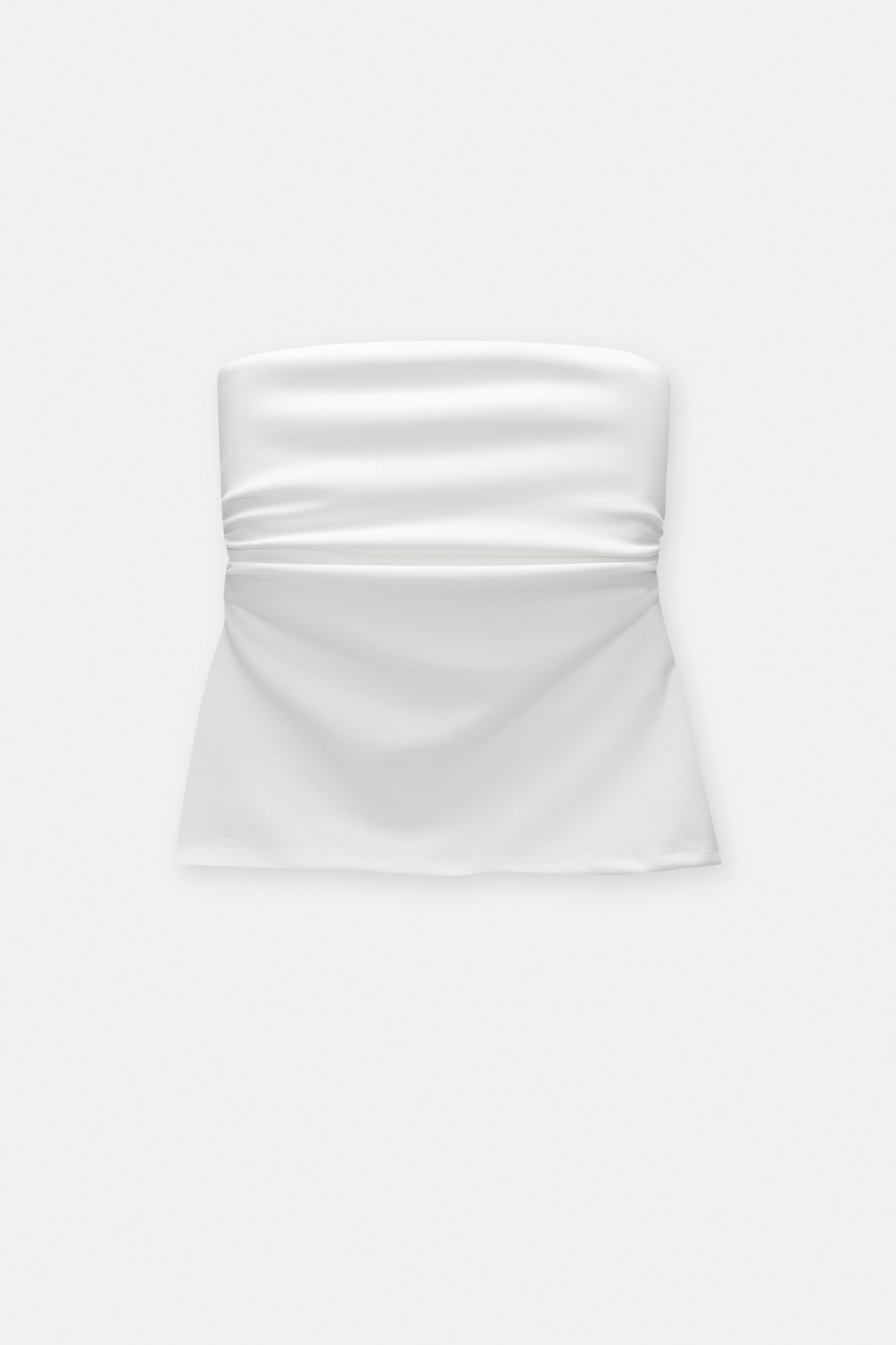 Bandeau top with gathered detail | PULL and BEAR UK